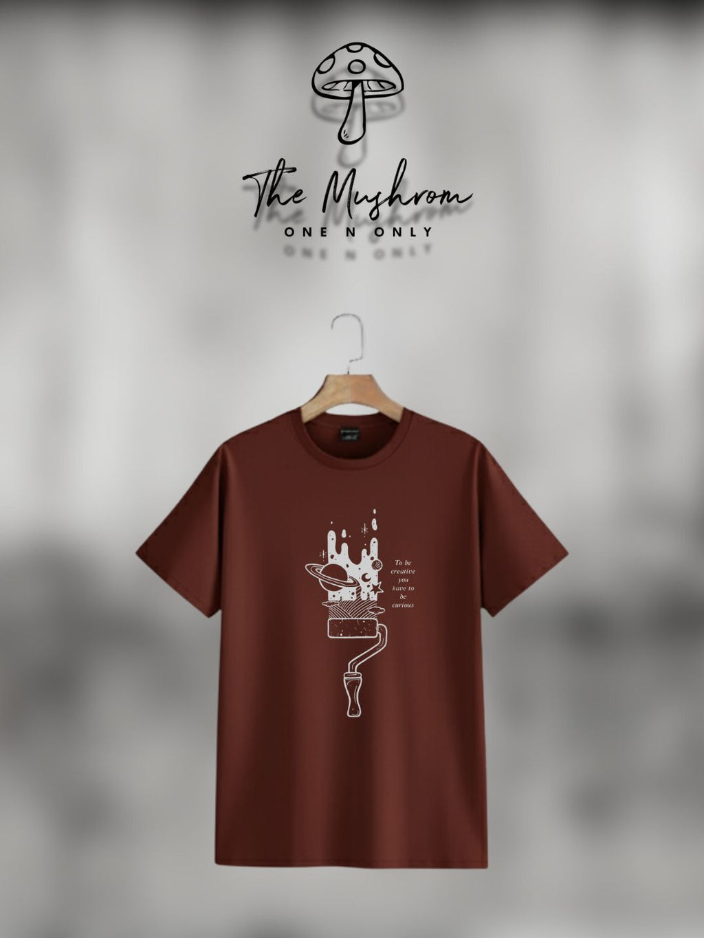 Street & Casual Premium Oversized Rust Maroon T-Shirt 