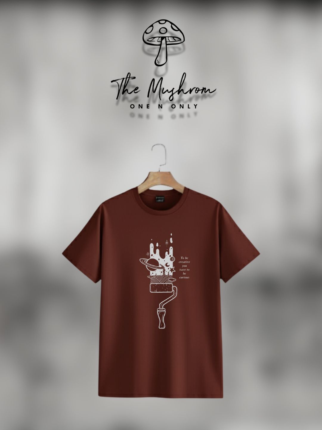 Street & Casual Premium Oversized Rust Maroon T-Shirt 