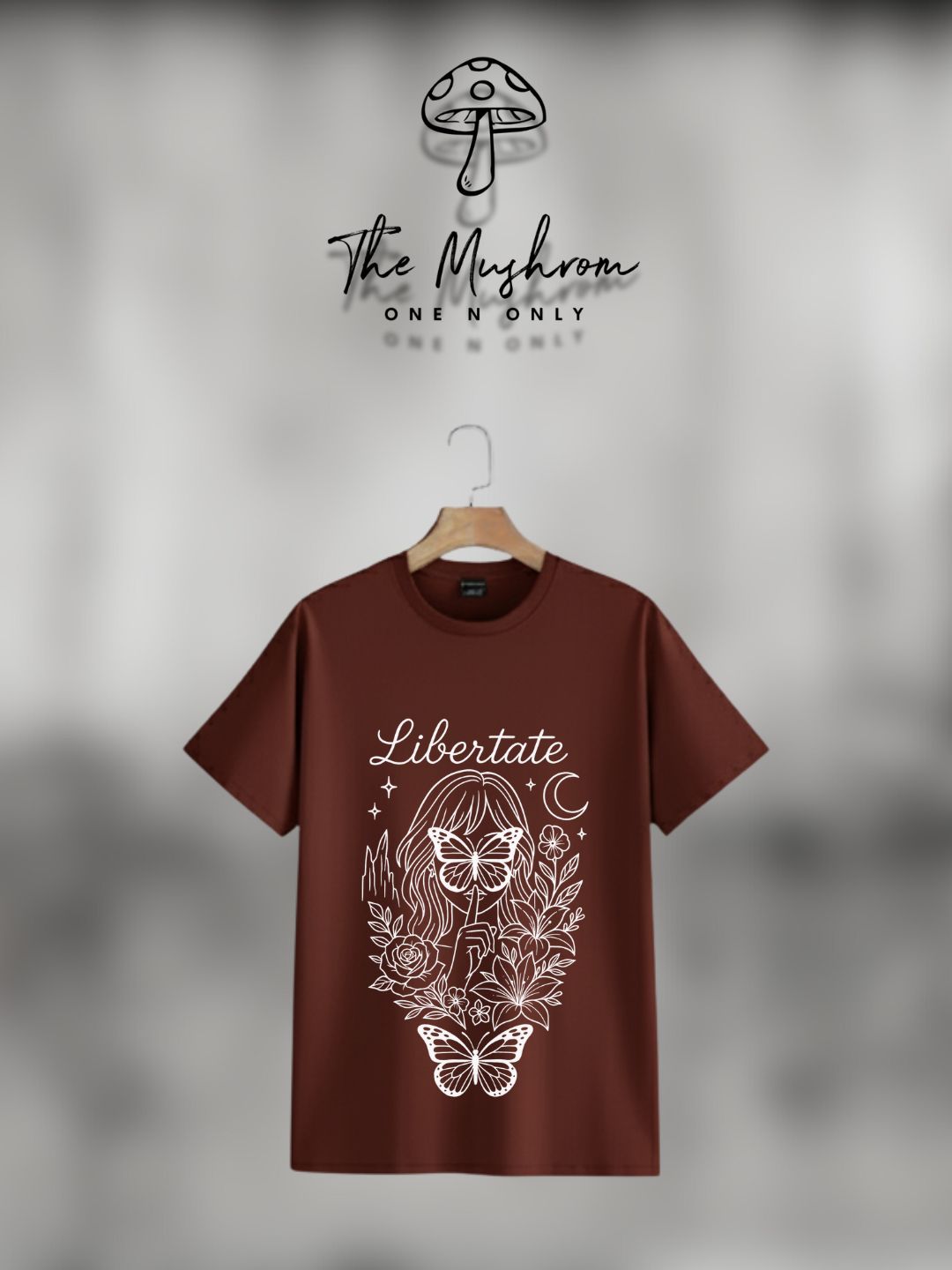 Street & Casual Premium Oversized Rust Maroon T-Shirt 