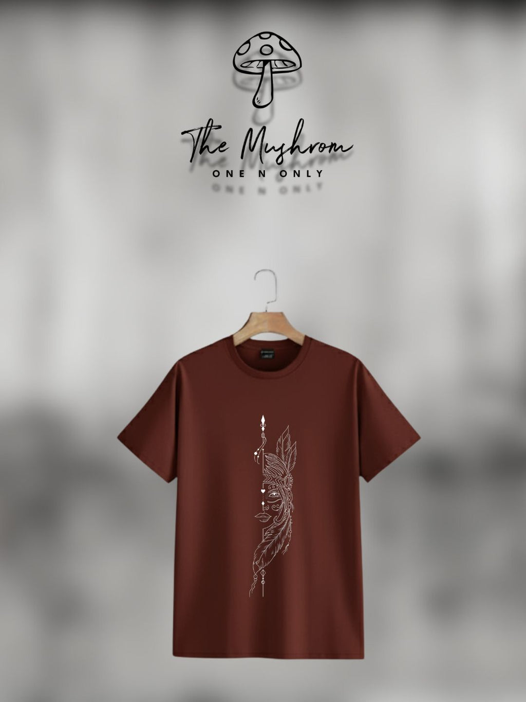 Street & Casual Wear Premium Oversized Rust Maroon T-Shirt 